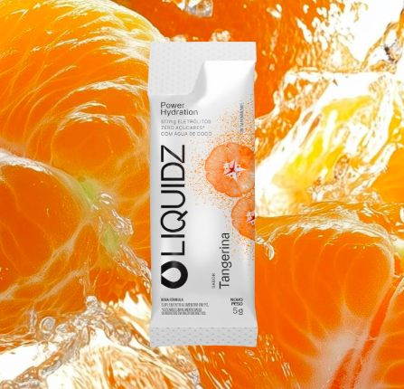 liquidz eletrólitos sem açúcares sabor tangerina