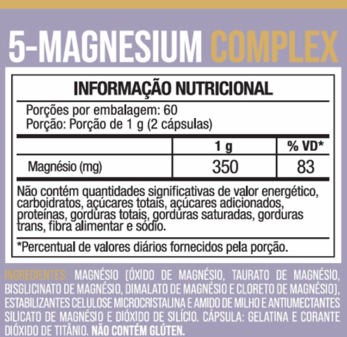 5 magnésios complex 5 magnésios complex