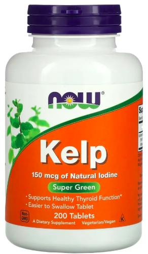 kelp algas 150mcg now foods