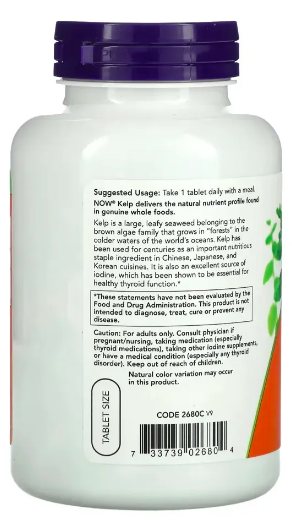 kelp algas 150mcg now foods kelp algas 150mcg now foods