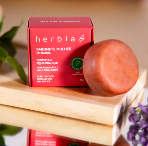 sabonete mulher intimo barbatimao barra natural herbia